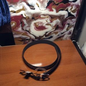 NEW!! "Round Flower" Brown Womens Belt